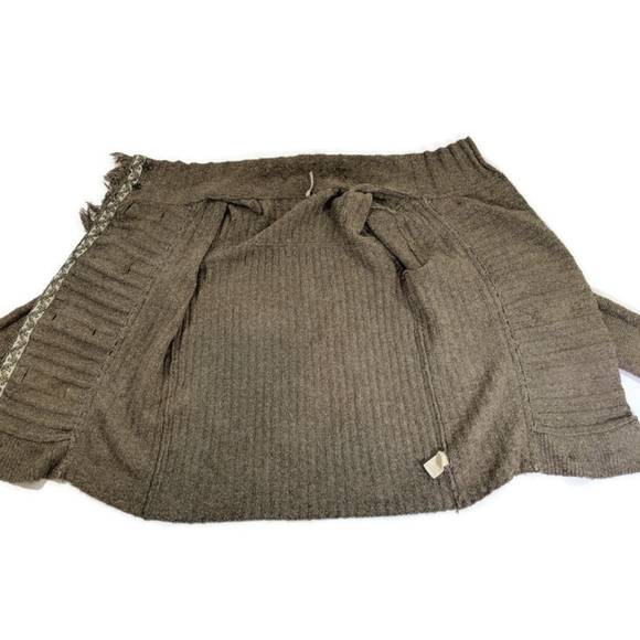 Free People Double Breasted Fringe Cardigan Sz XS - Picture 5 of 10